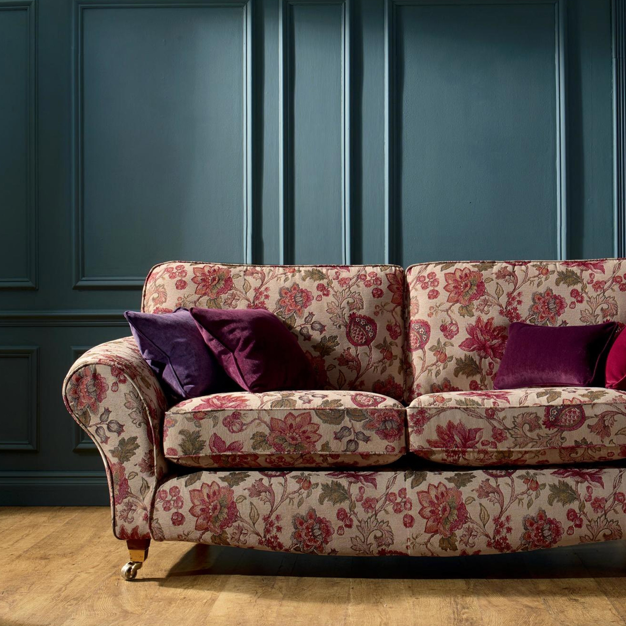 Fabric Details brockhall bordeaux Fabrics Range by Plumbs