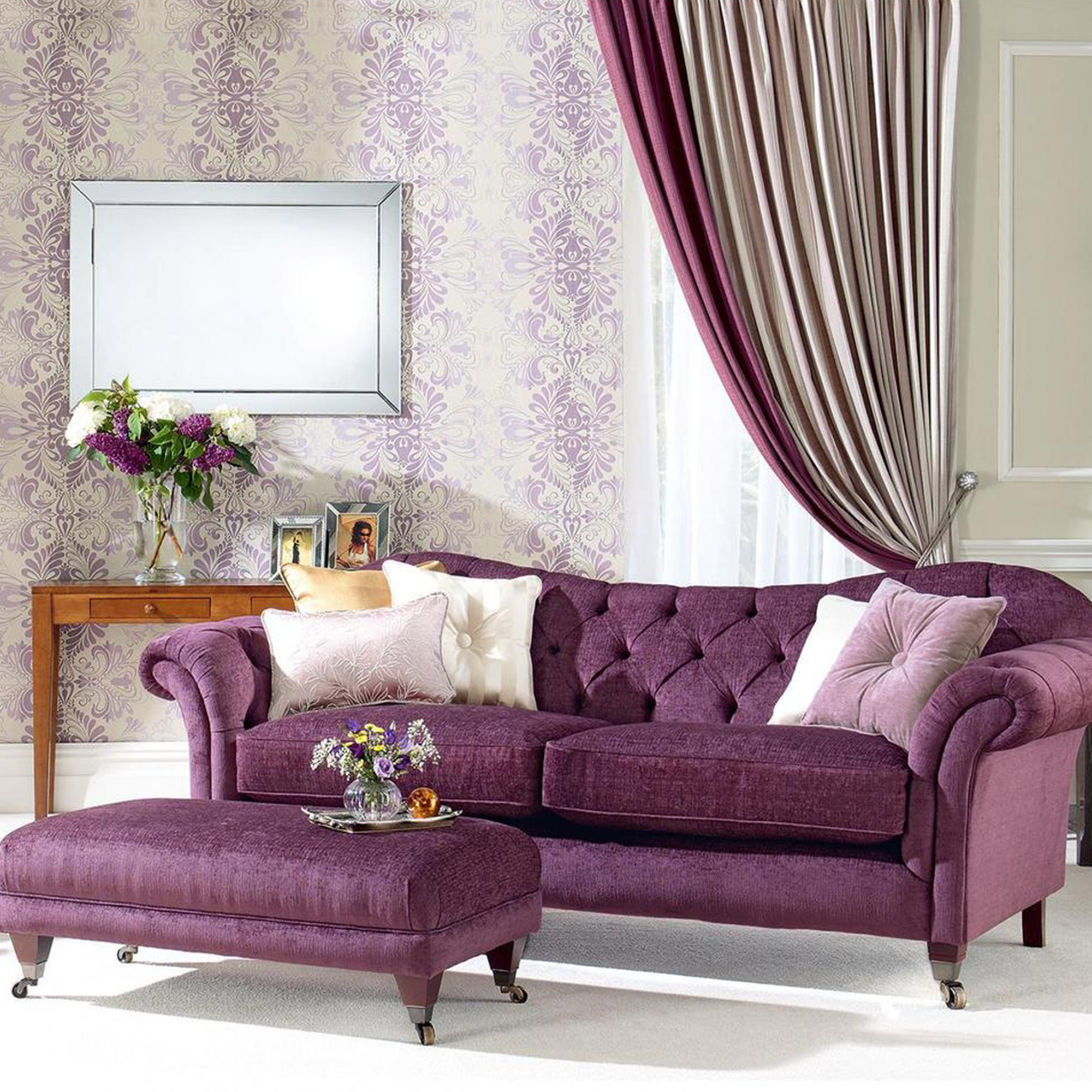 Fabric Details chelsea velvet eggplant Fabrics Range by Plumbs