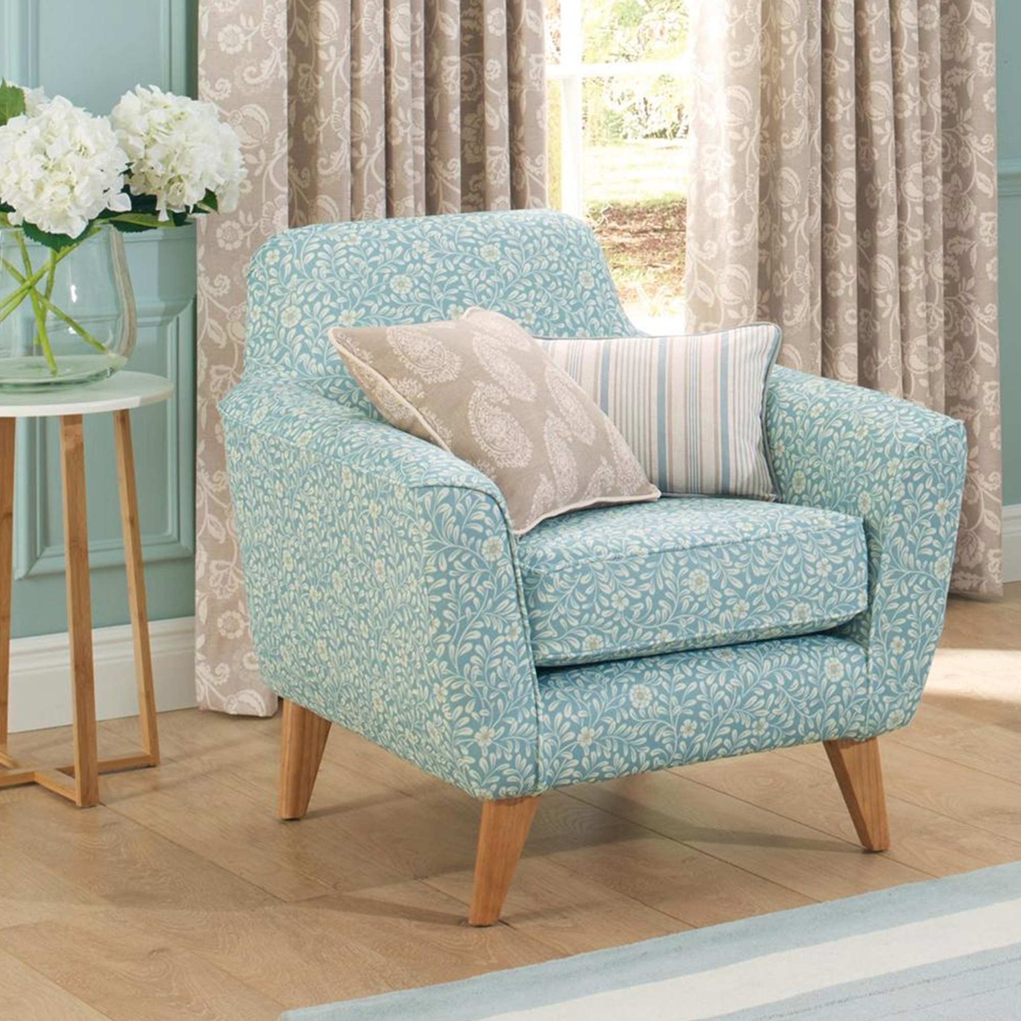 Fabric Details Elsa Teal Fabrics Range By Plumbs Elsa Teal Classic Make Up