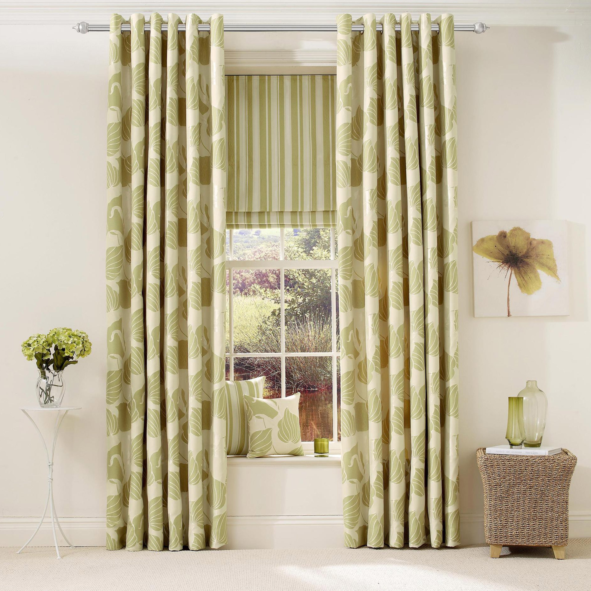 Fabric Details Lily Pistachio Fabrics Range By Plumbs