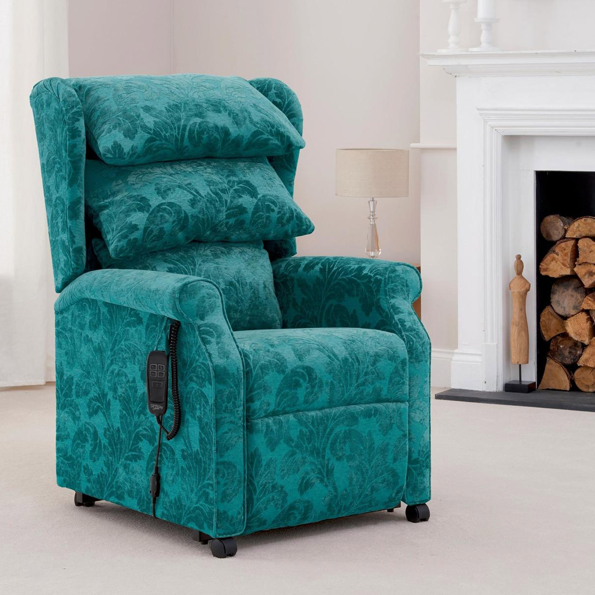 Fabric Details Mayfair Fl Teal Fabrics Range By Plumbs Mayfair Fl Teal Reupholstery